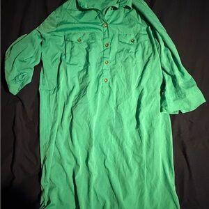 Speed Control Men's Casual Green Button Down Shirt